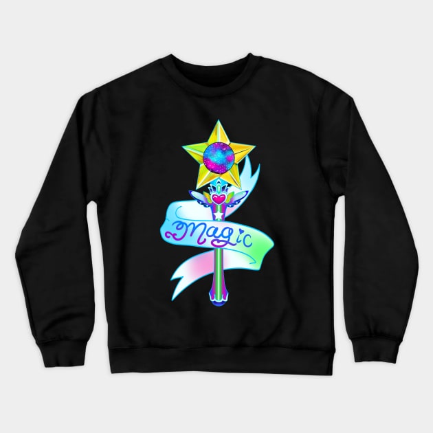 Magic Wand Crewneck Sweatshirt by MarielaArtShop